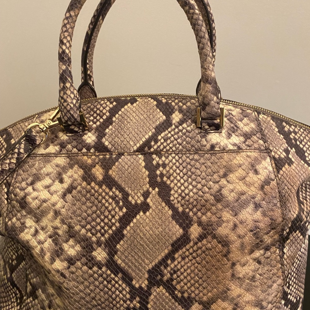 Michael Kors Python Leather Snakeskin Print Handb… - image 5